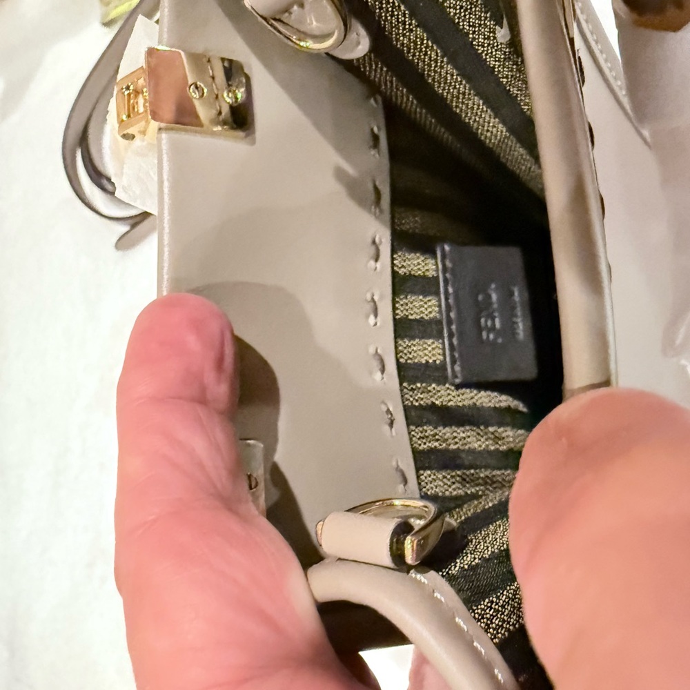 Fendi Sunshine Mini Taupe Shoulder/crossbody Bag - Picture 15 of 16
